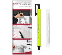 Tombow Mono Zero Eraser Pen with Refills - 2.3mm Round Tip - Neon Yellow - Pack of 2 in Envelope Gift Packaging