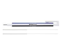 Tombow Mono Zero Precision Eraser Refillable Round Tip 2.3mm Diameter White + Refill
