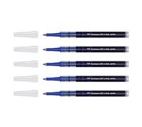 TOMBOW Pack of 5 Refills for Rollerball Pens Fine Tip 0.5 - Line 0.3 mm Blue