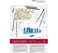 Tombow PB-Layout Layout Pad DIN A4 White Semi-Transparent
