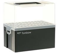 Tombow pen box empty for ABT Dual Brush Pens, desk organiser for 108 pens, hinged, with transport handle ideal for artists