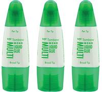 Tombow Liquid Adhesive PT-MTC Multi Talent, Multi-purpose, 2 Tips, 25 g Transparent