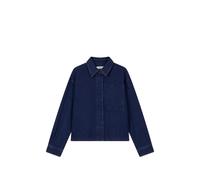 TOMBOY pocket-detail corduroy-texture denim shirt - Blue OS