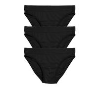 TomboyX Tucking Bikini Underwear for Secure Compression, Sustainable Soft Stretch Fabric, Inclusive Fit Panties, 3-pack X= Black, XS