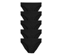 TomboyX Tucking Hiding Bikini Underwear, Secure Compression for Transgender MTF, Gaff Shaping Panties, Size Inclusive (XS-6X), 5-pack X= Black, 3XL