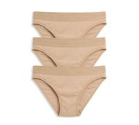 TomboyX Tucking Hiding Bikini Underwear, Secure Compression for Transgender MTF, Gaff Shaping Panties, Size Inclusive (XS-6X), 3-pack X= Chai, S