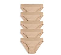 TomboyX Tucking Hiding Bikini Underwear, Secure Compression for Transgender MTF, Gaff Shaping Panties, Size Inclusive (XS-6X), 5-pack X= Chai, S