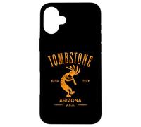 Tombstone Arizona Dancing Kokopelli Distressed Design Case for iPhone 16 Plus