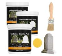 Tombstone Cleaning Paste,Headstone Restoration and Cleaning Paste,Headstone Cleaner Gravestone Cleaning Kit for Granite and Stone Daily Cleaner,Gravestone & Monument Stone Restoration Cleaner ，3