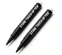 Tombstone Marker Pen, Gold Oil-Based Waterproof Paint Pen for Restoring Faded Grave Inscriptions, Quick-Dry Stone Touch-Up with Strong Coverage for Gravestone Lettering & Memorials (2pcs-Black)