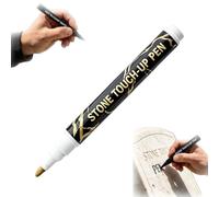 Tombstone Marker Pen, Gravestone Marker Pens, Waterproof Stone Touch-up Pen for Restoring Faded Grave Inscriptions, Strong Coverage, Ideal for Gravestone Lettering and Memorial Inscriptions (Gold)