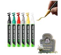 Tombstone Marker Pen, Waterproof Stone Touch-up Pen, For Restoring Engraved Lettering On Granite Marble Headstone Gravestone Inscription Touch Up, Waterproof Oil Based Paint