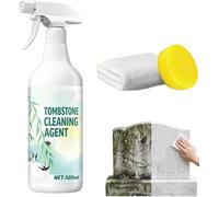 Tombstone & Monument Cleaning Spray,Headstone Cleaner for Graves,Headstone Restoration and Cleaning Spray,Tombstone Monument Cleaner,Cleaning&dirt and Rust Removal,Granite and Marble Cleaner (1)