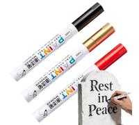 Tombstone Restoration Marker Set, Grave Inscription Repair System, 3 Piece Cemetery Writing Pen Kit, Weather Resistant Stone Ink Tool, Memorial Engraving Touch Up Use, Churchyard Garden Landscaping