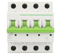TOMC7-63 4P C Type Electric Miniature Circuit Breakers 4 Pole Circuit Breaker Miniature Circuit Breaker Leakage Protection Air Switch 4P Mini Circuit Breaker Air switches (Size : 25A)