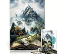 Tome of Endless Realms 1000 Piece Jigsaw Puzzles for Adults Brain Tease Toy Relax Time Perfect Cut Memorable Gift (38x26cm)