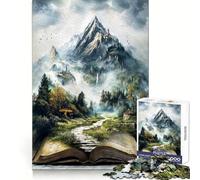 Tome of Endless Realms Jigsaw Puzzles for Teenagers 1000 Pieces Raise Memory Slow Enjoy Clean Edge (50x75cm)