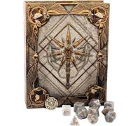 Tome of the Divine│Cleric Themed 10 Piece Dice Set & Dice box For Storage And Travel For Dungeons & Dragons, Pathfinder, TTRPG Or Roleplay Game│More Than Your Standard 7 Piece Dice Set