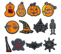 Tomedeks 12 Pcs Halloween Shoes Charms for Shoes Crocs,Halloween Charms Luminous,Halloween Anhänger,Accessories Pins,Ghost Charm for Adult Kids Women Men,Party Favors