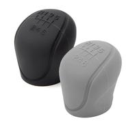 Tomedeks 2 Pcs 6 Speed Gear Knob Cover, Universal Car Shift Knob Cover,Car Shift Gear Knob Gaiter Cover,Upgraded TPU Silicone Gear Stick Cover Head for Manual Automatic Car Gear Shift Knob