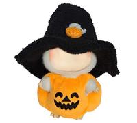 Tomedeks 2 Pcs Halloween Doll Clothes for 17cm Dolls,Doll Outfit Accessories Sets Include 1 Bodysuits 1 Hats,Halloween Gifts,Halloween Cute Decorations,No Doll