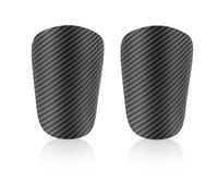 Tomedeks 2 Pieces Mini Shin Pads, 10 * 6CM Carbon Fiber Mini Football Shin Pads, Mini Soccer Shin Guards For Boys Girls Teenagers Kids Football Shin Guards Pads