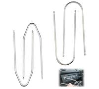Tomedeks 4-pack Car Radio Removal Tool Key, U & V Shape Universal Audio Release Keys,CD Player Pins Universal Pin for Easy Access & Repair