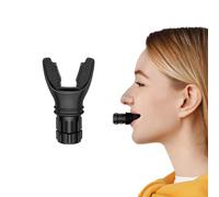 Tomedeks Black Lung Adjust Trainer Breathing Trainer Lung Exerciser Breathing Exerciser Resistance Improvelung Capacity For Respiratory Therapy Sports Lover（Includes One Replacement Head ）