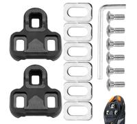 Tomedeks Cleats for Cycling Shoes,Bike Cleats Compatible with Look Keo Bike Cleats,Replacement Road/Mountain Bike Cleat Durable Anti-Slip with Installation Set for Indoor and MTB Bicycle