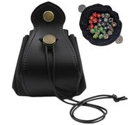Tomedeks Dice Tray,DND Dice Tray,Game Dice Bag,Storage Bag for D&D Dices,Holder Dice Rolling Mat,Dice Storage Case,DND,RPG,Dungeons and Dragons,DND Accessories(Black)