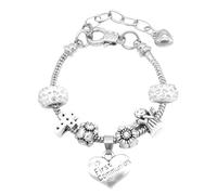 Tomedeks First Communion Gifts for Girls,First Communion Decorations,First Holy Communion Charm Bracelets for Girls Glitter Personalised Engraved First Holy Communion Gifts for Girls with Pendant