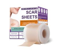 Tomedeks Silicone Scar Patches, Removes and Lightens Scars, Suitable for Sensitive Skin, Trimmable and Reusable