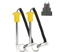 Tomedny 2 PCS Weight Stack Pin, Magnetic Weight Pin with Lanyard Replacement Selector Key Strength Training Equipment for Commercial Gym or Home Gym (8MM*80MM)