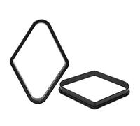 Tomedny 2PCS Billiard Racks, Plastic Pool Triangle Rack 9 Ball Racking Frame Black Triangular Ball Frame for Pool Table