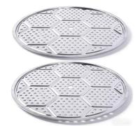Tomedny 2PCS Pressure Canner Racks, Stackable Pressure Cooker Rack Round Stock Pot Steaming Plate Stainless Steel Steam Plate for Baking Cooking