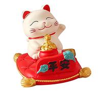 Tomedny Cat Figurine Phone Stand, Maneki Neko Cell Phone Stand Desk Decor Accessory to Support Your Cellphone for Men Women, Home Office Desktop