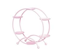 Tomedny Ferris Wheel Cupcake Stand, Decorative Cupcake Holder Dessert Serving Tray Wedding Party Furnishing Spinning Display for Serving Pastry (pink)