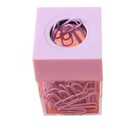 Tomedny Paperclip Holder, Magnetic Paper Clips Holder Magnetic Clips Dispenser Heavy Duty Desktop Organizer for Office, Home Office (Purple)