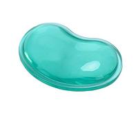 Tomer-wharf Ergonomic Silicone Gel Wrist Support Mouse Pad,Clear Wristband Pad for Desktop Computer,Heart-Shaped Translucence Cool Hand Pillow Cushion,Effectively Reduce Wrist Fatigue and Pain.Green