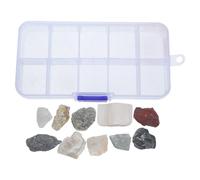 TOMETURE 1 Box Mineral Specimen Set for Science Class & School, Geology Teaching Aids Rock Collection Mineral Samples, Kids Science Experiment Kit for Geology Learning
