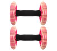 TOMETURE 1 Pair Ab Roller - Stability Dual-Wheel Fitness Roller for Abs Back and Arms - Abdominal Wheel Workout Equipment for Home Gym Exercise, Women Men, Beginners