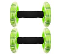 TOMETURE 1 Pair Ab Roller - Stability Dual-Wheel Fitness Roller for Abs Back and Arms - Abdominal Wheel Workout Equipment for Home Gym Exercise, Women Men, Beginners to Pros