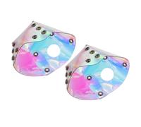 TOMETURE 1 Pair Pvc Roller Skate Toecap Covers, Sturdy Skates Front Covers with Easy to Clean Material, Protective Shoes Caps to Prolong Service Life, for Roller Skating
