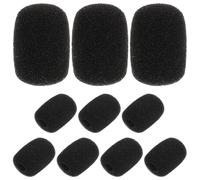 TOMETURE 10 Pcs Foam Microphone Windscreens Covers for V3 V9s Headset Lavalier Microphone, Mini Mic Foam Caps Dustproof Sleeve for Gaming and Communication Use
