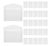 TOMETURE 100pcs Wedding Invitation Envelopes - 3.9 × 2.8 Inch Translucent Glassine Envelopes for Thank You Cards, Birthday Greeting, Lottery Ticket, Stamp Collecting
