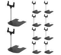 TOMETURE 10pcs Advertising Clip Price Holder Clamp Label Rack Double-Clip Design Electroplated Iron Horizontal Clip for Displaying Prices and Flyers on Partitions and Square Tubes