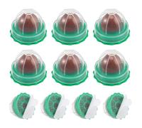 TOMETURE 10pcs Catnip Balls Set with Stickers for Cats, Natural Catnip Material that Can be Stuck on Wall, Floor, or Furniture, Enhances Movement Ability, Cat Treats for Play