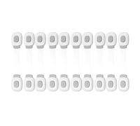 TOMETURE 10pcs Childproof Cabinet Locks for Dressers and Doors, Proofing Safety Latches Made of Abs and Pe, Noninvasive Design to Prevent from Accessing Dangerous Items, for Bathroom