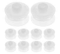TOMETURE 10pcs Dual-Groove Plastic Pulley for Cassette Players - V-Belt Pulley 1.9mm Hole for Audio Equipment DIY Toy Models Robotics and Tape Recorders, 2.2mm Single Groove