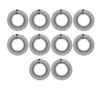 TOMETURE 10pcs Flexible Black Abs Plastic Headband Comb for Hair Styling, Full Circular Stretch Hairband Holder that Keeps Hair in Place and Fits Different Head Sizes, for Taking a Shower